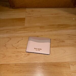 Kate Spade Blush and Taupe Card Holder